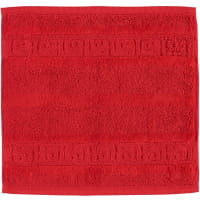 Cawö - Noblesse Uni 1001 - Farbe: 203 - rot Waschhandschuh 16x22 cm