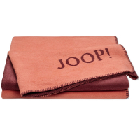 JOOP! Wohndecke Uni-Doubleface - Größe: 150x200 cm - Farbe: Orange-Bordeaux