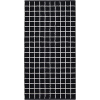 Cawö Zoom Karo 123 - Farbe: schwarz - 97 Seiflappen 30x30 cm