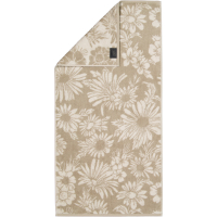Cawö Handtücher Luxury Home Two-Tone Edition Floral 638 - Farbe: sand - 33 Gästetuch 30x50 cm