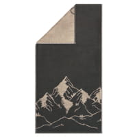 Cawö Handtücher Alpenchic Edition Berge 6269 - Farbe: granit - 73