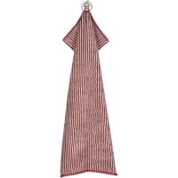 Cawö Handtücher Two-Tone Stripes 480 - Farbe: bordeaux - 23 - Duschtuch 80x150 cm