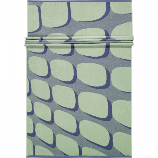 Vossen Strandtücher Shadow Play - Farbe: soft green - 0002 - 100x180 cm günstig online kaufen