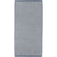 Marc o Polo Timeless Tone Stripe - Farbe: smoke blue/off white Handtuch 50x100 cm