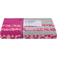 Cawö Fitness-Handtücher LEO STRIPE 6291 - Farbe: vibrant pink - 27 - 50x130 cm