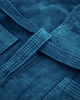 Vossen Bademäntel unisex Kurzmantel mit Kapuze Texas - Farbe: lagoon - 5890 - XL