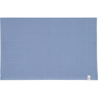 Möve Handtücher Piquée - Farbe: steel blue - 847 - Handtuch 50x100 cm