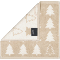 Cawö Christmas Edition Tannenbäume 794 - 3er Pack Seiftücher 30x30 cm - Farbe: natur - 33 - 30x30 cm