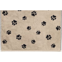 Cawö Handtücher We love Dogs Paws 6247 - Farbe: Schwarz-Beige - 93