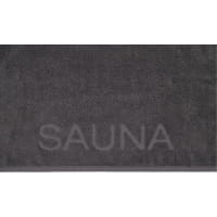 Cawö Saunatücher Pure 6501 - Farbe: basalt - 740 - 80x200 cm