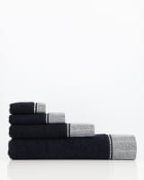 Möve Brooklyn Uni - Farbe: black - 199 (1-0669/8970) - Handtuch 50x100 cm