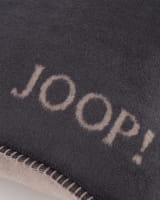 JOOP! Kissenhülle Uni-Doubleface - Größe: 50x50 cm - Farbe: Anthrazit-Taupe