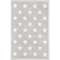 Cawö Handtücher NEW STARS Sterne klein 6261 - Farbe: platin/weiß - 76 - Duschtuch 70x140 cm