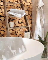 Cawö Handtücher WINTER EDITION Rudi im Schnee 6271 - Farbe: platin/weiß - 76 Cawö Handtücher WINTER EDITION Rudi im Schnee 6271 - Farbe: platin/weiß - 76