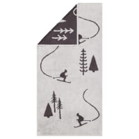 Cawö Handtücher WINTER EDITION Skifahrer 6272 - Farbe: platin/basalt - 70