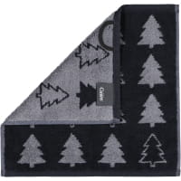 Cawö Christmas Edition Tannenbäume 794 - 3er Pack Seiftücher 30x30 cm - Farbe: schwarz - 90 - 30x30