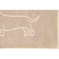 Cawö Badematten WE LOVE DOGS Companion 6248 - Farbe: natur/beige - 33 - 50x80 cm