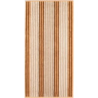Cawö Handtücher Delight Streifen 6218 - Farbe: caramel - 33 - Seiflappen 30x30 cm