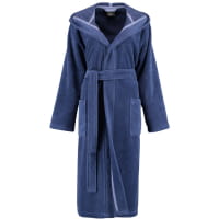 Cawö Home - Damen Bademantel Kapuze 825 - Farbe: blau - 11 - M
