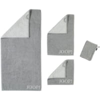 JOOP! Classic - Doubleface 1600 - Farbe: Silber - 76 - Gästetuch 30x50 cm