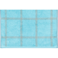 Cawö - Luxury Home Two-Tone Grafik 604 - Farbe: türkis - 47 - Handtuch 50x100 cm
