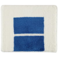 Rhomtuft RHOMY - Badteppich Liberty 256 - Farbe: weiß/blau - 844 65x115 cm