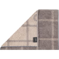 Cawö - Luxury Home Two-Tone Grafik 604 - Farbe: graphit - 70 - Duschtuch 80x150 cm