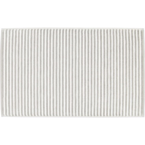 Cawö Badematten Two-Tone Stripes 480 - Farbe: platin - 76 - 50x80 cm günstig online kaufen