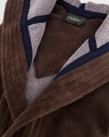 Cawö Home Bademäntel Herren Kapuze Doubleface 831 - Farbe: mokka - 31