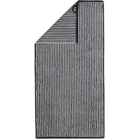 Cawö Zoom Streifen 121 - Farbe: schwarz - 97 - Waschhandschuh 16x22 cm