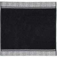 Möve Brooklyn Uni - Farbe: black - 199 (1-0669/8970) - Handtuch 50x100 cm