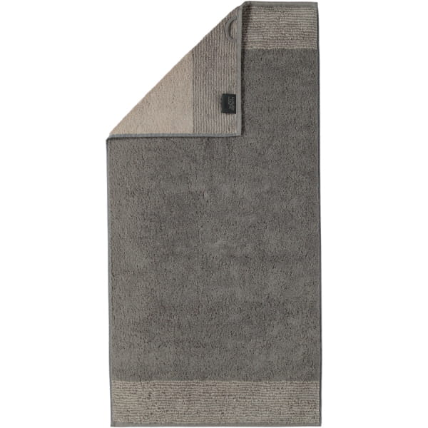 Cawö - Luxury Home Two-Tone 590 - Farbe: graphit - 70 - Handtuch 50x100 cm