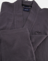 JOOP Herren Bademantel Kimono Pique 1656 - Farbe: Anthrazit - 767 - S