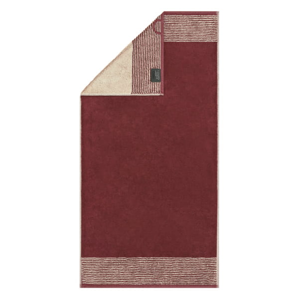 Cawö Handtücher Luxury Home Two-Tone 590 - Farbe: bordeaux - 23 - Duschtuch günstig online kaufen