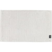 Cawö Badematten Two-Tone Stripes 480 - Farbe: platin - 76 - 50x80 cm