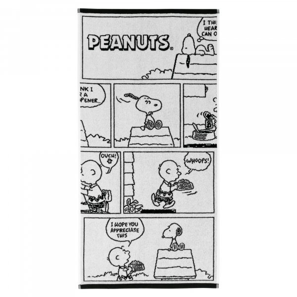 Vossen Handtücher PEANUTS Moments - Farbe: black-white - 0001 - Handtuch 50x100 cm