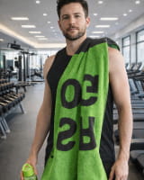 Cawö Fitness-Handtücher STRONG 6295 - Farbe: lime - 47 - 50x130 cm