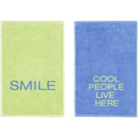Cawö Gästetücher Postcard Towels Edition 100 - Farbe: SMILE - 02 - 30x50 cm