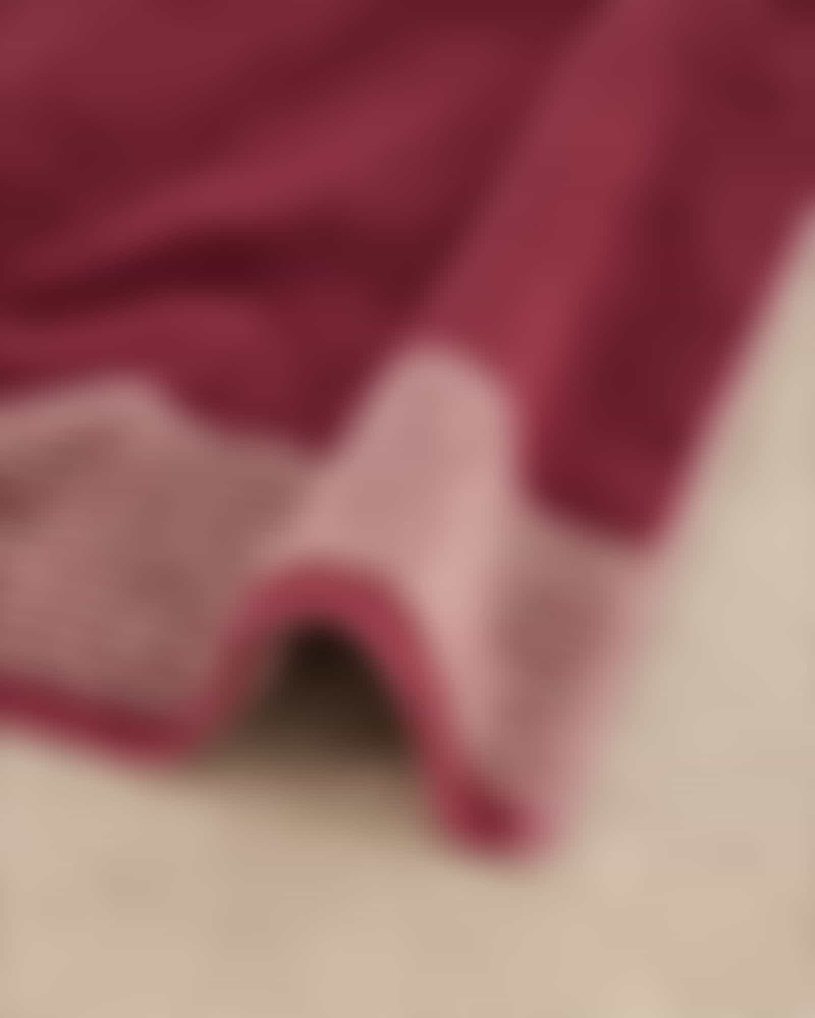 Cawö Handtücher Luxury Home Two-Tone 590 - Farbe: bordeaux - 23 Detailbild 1