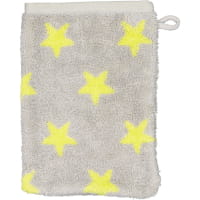 Cawö Handtücher NEW STARS Sterne klein 6261 - Farbe: platin/lime - 75 - Duschtuch 70x140 cm