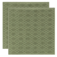 Vossen Küchenhandtücher Urban Grid 2er Set - Farbe: matcha green - 5275 - 50x50 cm