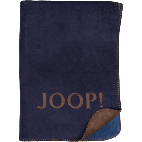 JOOP! Wohndecke Checks - Größe: 150x200 cm - Farbe: Marine-Karamell günstig online kaufen