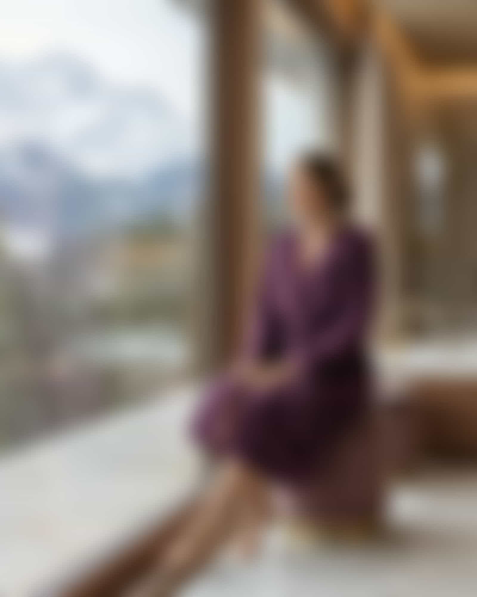 Vossen Bademäntel Unisex Kapuze Balance Samu - Farbe: elderberry - 3880 Detailbild 2