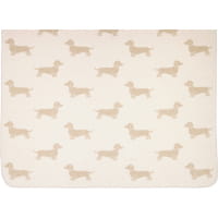 Cawö Wohndecken WE LOVE DOGS 62460 - Farbe: natur/beige - 33 - 150x200 cm