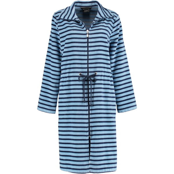 Cawö Damen Bademantel 3340 kurz TG RV - Farbe: blau - 11 S