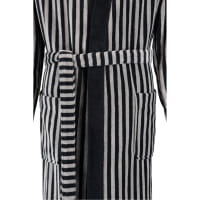 Cawö Herren Bademantel Kimono 3833 - Farbe: schwarz-graphit - 97 M