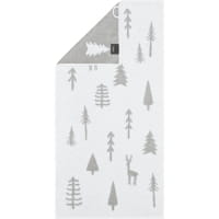 Cawö Handtücher WINTER EDITION Tannen 6273 - Farbe: weiß/platin - 67