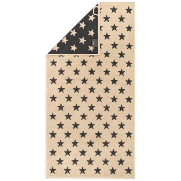 Cawö Handtücher NEW STARS Sterne klein 6261 - Farbe: beige/basalt - 37 - Wa günstig online kaufen