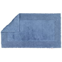 Möve Badteppiche Doubleface - Farbe: steel blue - 847 - 60x100 cm