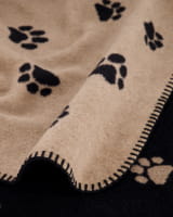 Cawö Wohndecken WE LOVE DOGS 62470 - Farbe: schwarz/beige - 93 - 150x200 cm